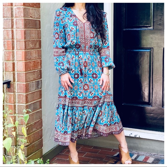 FABULOUS BOHO GYPSY CHIC FLORAL DRESS - Picture 14 of 16